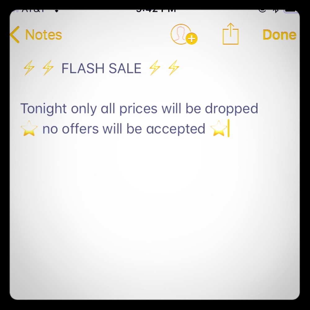 FLASH SALE!!!!